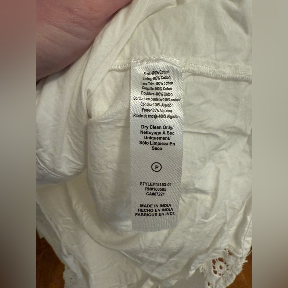 CIEBON Mollie Lace Trim Shirt White Size XS - Picture 6 of 13
